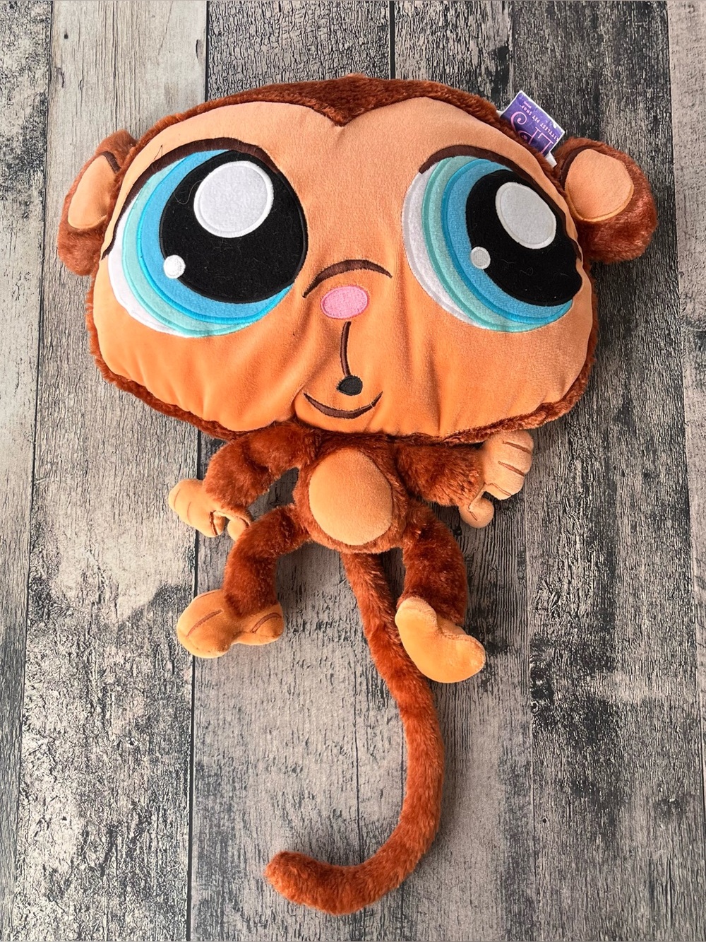 Vintage littlest pet shop monkey plush